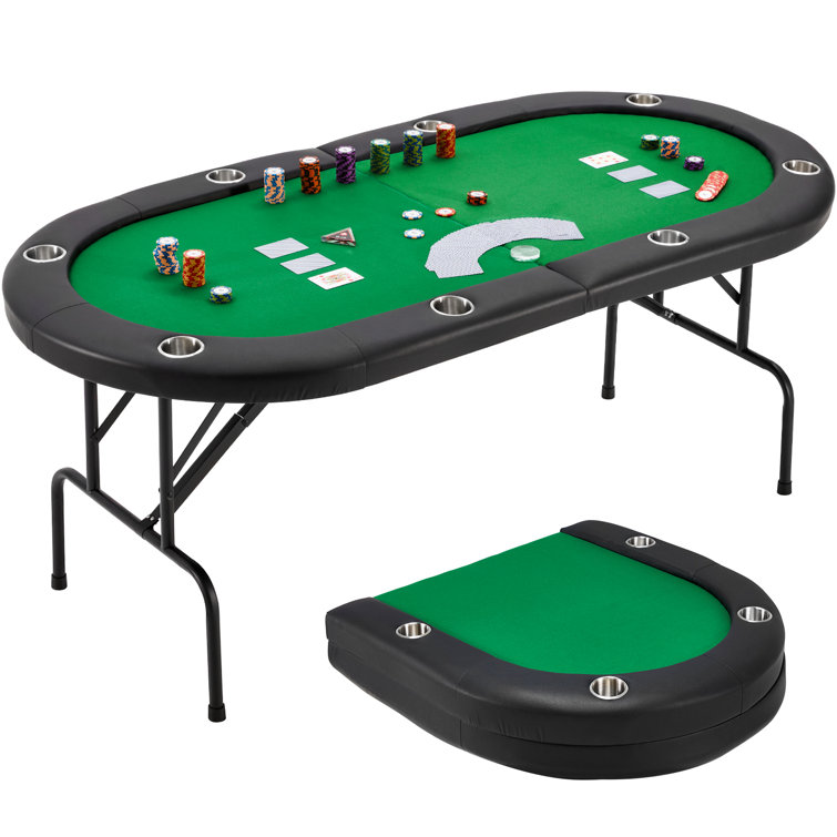 AVAWING 72'' 8 - Player Foldable Poker Table
